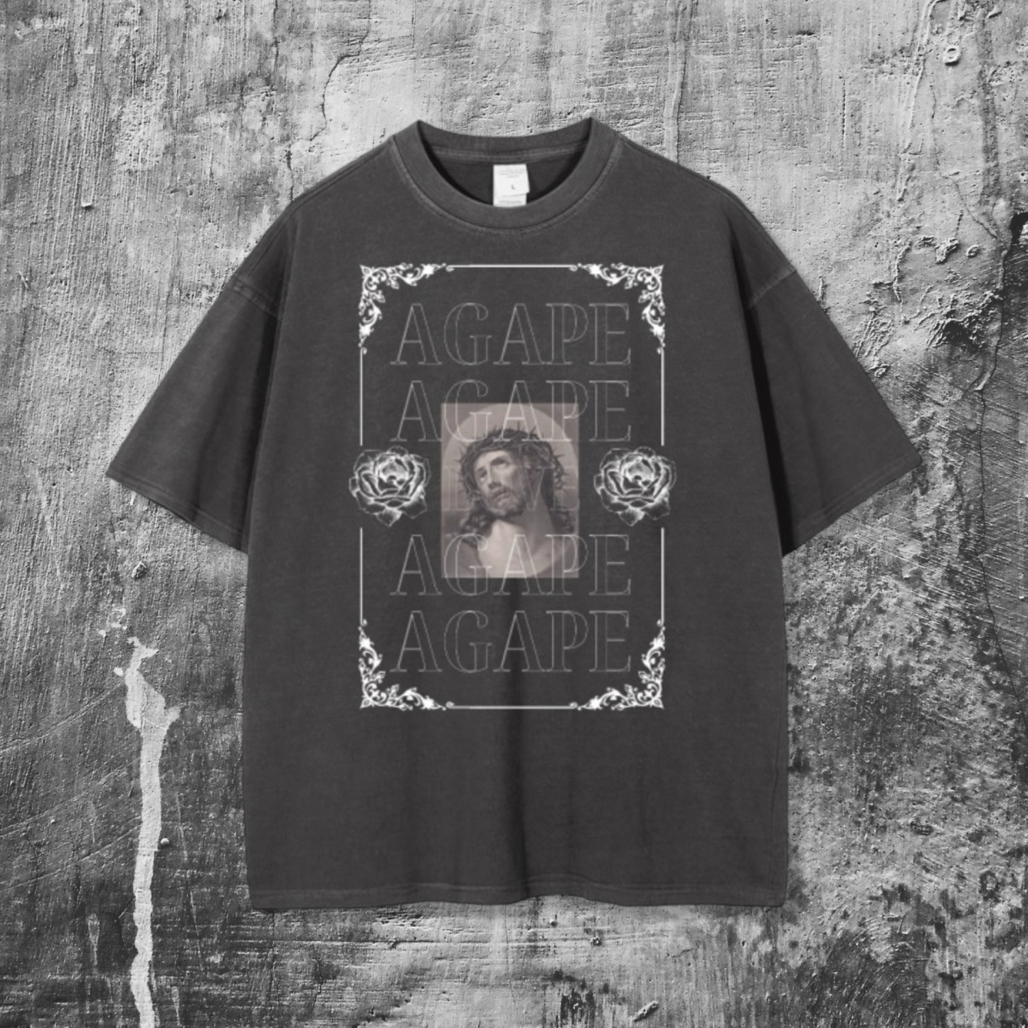 AGAPE #2 | JOHN 15:13 | VINTAGE Wash Streetwear Tee