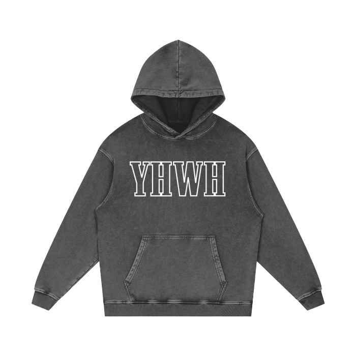 vintage wash ,vintage wash hoodie,vintage hoodie,YHWH hoodie,YHWH shirt,Yahweh hoodie,Yahweh shirt,christian streetwear,christian apparel,christian clothing