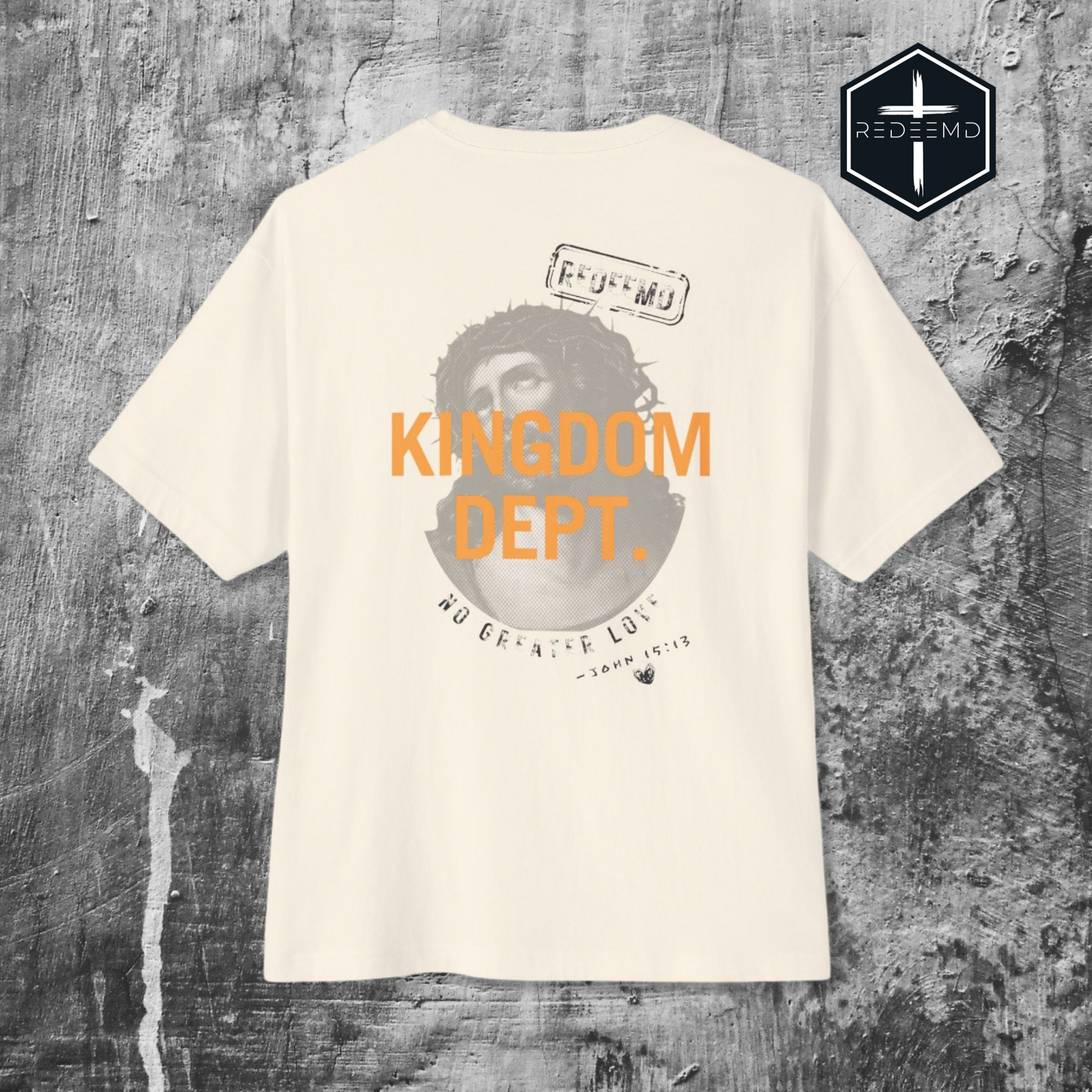 KINGDOM DEPT. "AGAPE #4" No Greater Love | Oversize Box Style Premium Tee