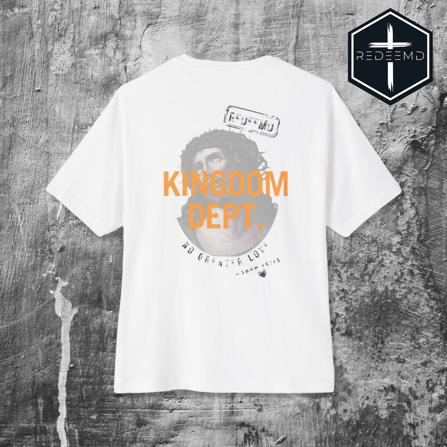 KINGDOM DEPT. "AGAPE #4" No Greater Love | Oversize Box Style Premium Tee