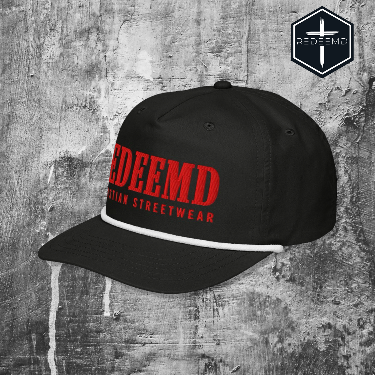 REDEEMD CHRISTIAN STREETWEAR: GOLF ROPE A-FRAME | Adjustable Snapback Hat