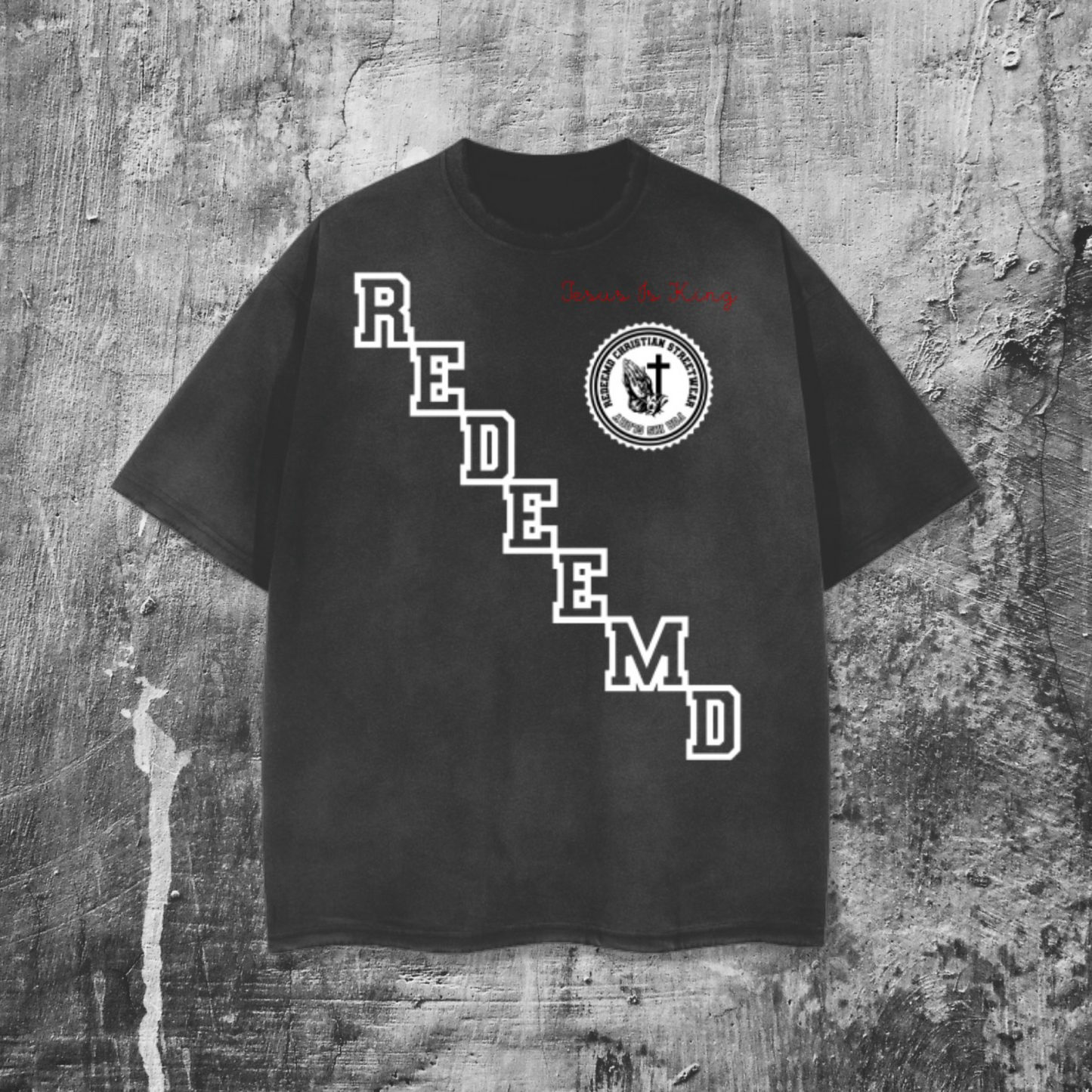 REDEEMD | "NO SMOKE" | Black Vintage Wash Tee