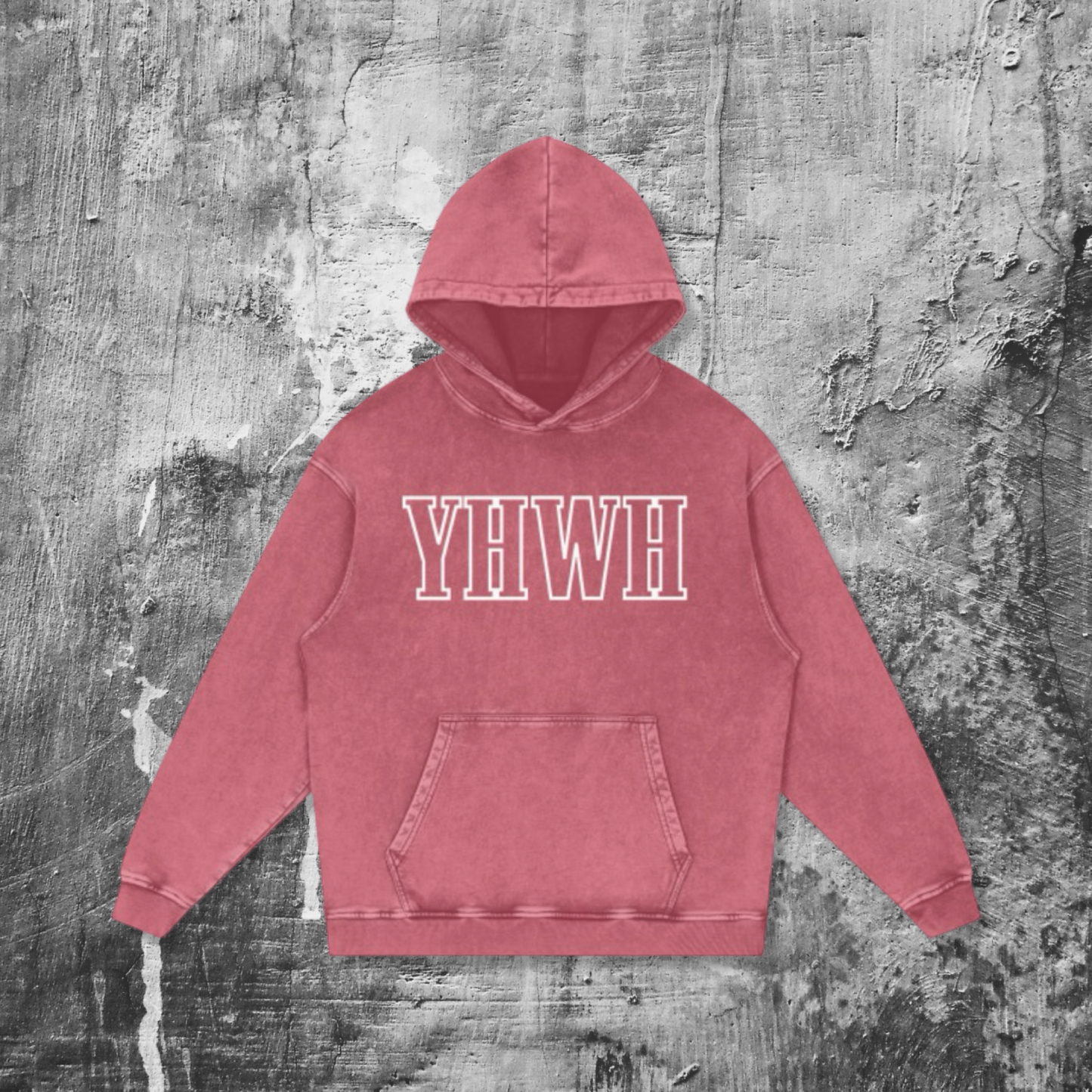 "YHWH" VINTAGE WASH HOODIE