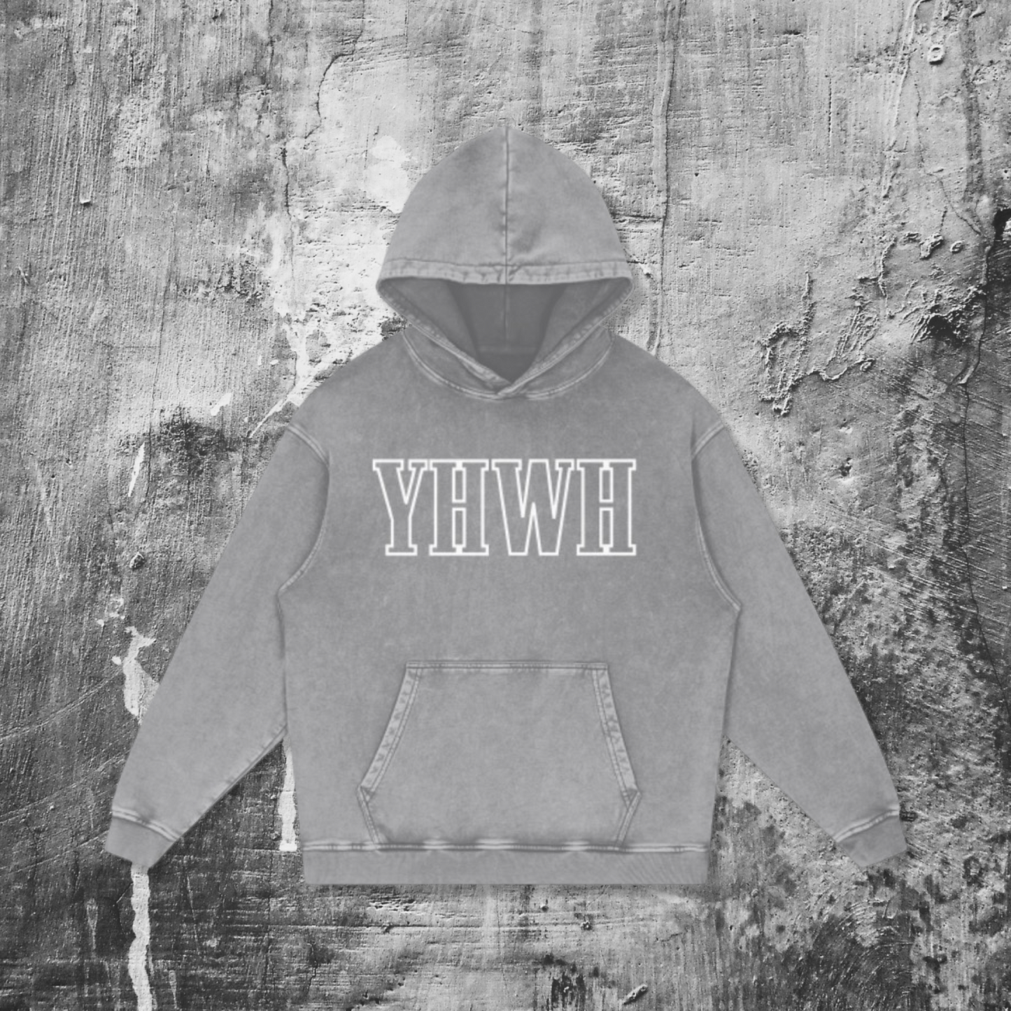 "YHWH" VINTAGE WASH HOODIE