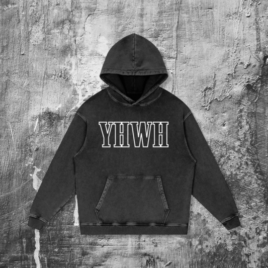 "YHWH" VINTAGE WASH HOODIE