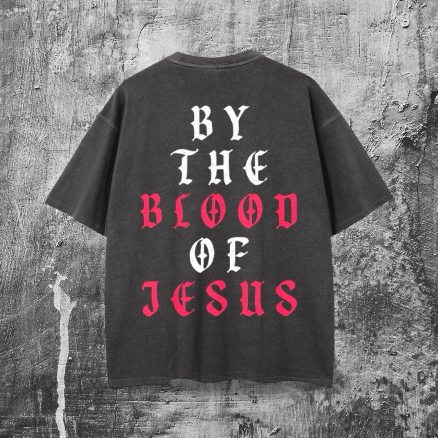 BY THE BLOOD | Vintage Wash Streetwear Style Tee